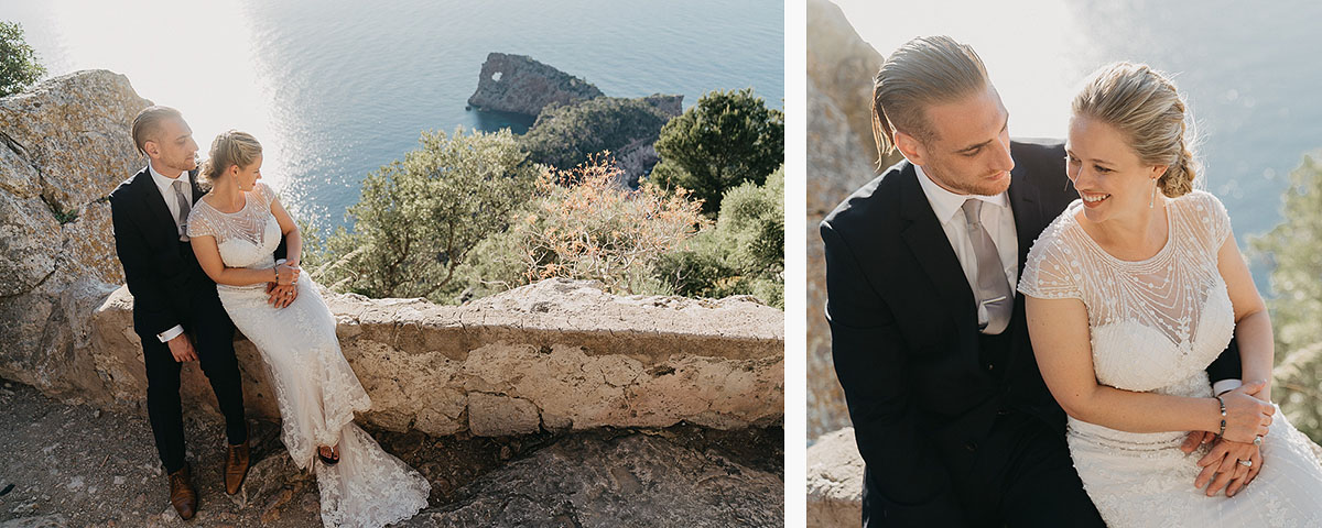 Sa Foradada Elopement Elopement photographer Spain   hiking elopement near Deia