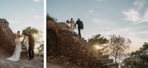 bride and groom during their Spain hiking elopement